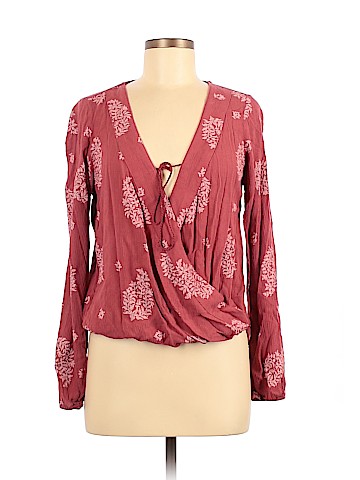 Mossimo Supply Co. Long Sleeve Blouse (view 1)