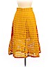 H&M 100% Cotton Yellow Casual Skirt Size 6 - photo 1
