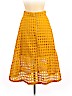 H&M 100% Cotton Yellow Casual Skirt Size 6 - photo 2