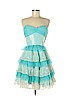 Betsey Johnson 100% Polyester Blue Cocktail Dress Size 8 - photo 1