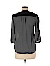 H&M 100% Polyester Black 3/4 Sleeve Blouse Size 8 - photo 2