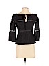 BCBGMAXAZRIA 100% Cotton Black 3/4 Sleeve Blouse Size 4 - photo 1