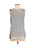 Lafayette 148 New York 100% Cotton Ivory Sleeveless Top Size M - photo 1