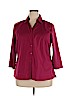 Mossimo Pink 3/4 Sleeve Button-Down Shirt Size 18 - photo 1