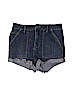 Free People Blue Denim Shorts Size 26 waist - photo 1