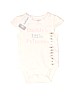 Carter's 100% Cotton Ivory Short Sleeve Onesie 0-3 MO / 3 MO - photo 1