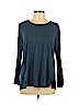DKNY Blue 3/4 Sleeve Top Size L - photo 1