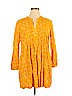 Old Navy 100% Rayon Gold Casual Dress Size XL - photo 1