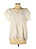 Jane Ashley 100% Rayon White Short Sleeve Blouse Size L (petite) - photo 1