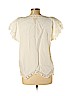 Jane Ashley 100% Rayon White Short Sleeve Blouse Size L (petite) - photo 2