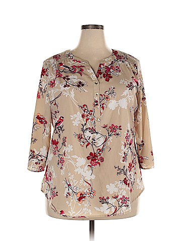 Croft & Barrow 3/4 Sleeve Blouse (view 1)