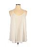 Angie 100% Cotton White Tank Top Size 1X - photo 1