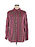 Talbots 100% Rayon Pink Long Sleeve Button-Down Shirt Size XL - photo 1