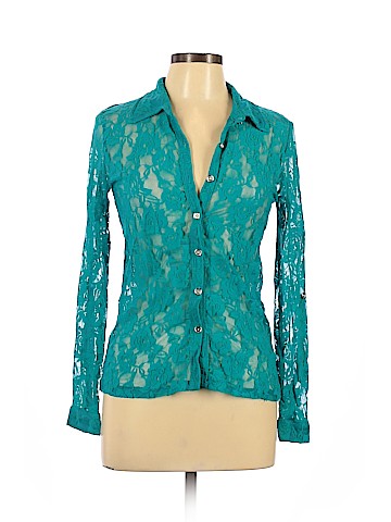 Wet Seal Long Sleeve Blouse (view 1)