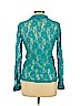 Wet Seal Teal Long Sleeve Blouse Size L - photo 2