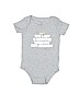 Nike 100% Cotton Graphic Gray Short Sleeve Onesie 3-6 MO / 6 MO - photo 1