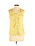 Banana Republic 100% Polyester Yellow Sleeveless Top Size S (petite) - photo 1