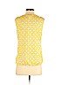 Banana Republic 100% Polyester Yellow Sleeveless Top Size S (petite) - photo 2