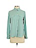 Ann Taylor LOFT 100% Polyester Green Long Sleeve Blouse Size S (petite) - photo 1