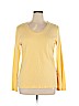 SONOMA life + style 100% Cotton Yellow Long Sleeve T-Shirt Size XL - photo 1