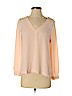 Ann Taylor LOFT 100% Polyester Pink Long Sleeve Blouse Size S (petite) - photo 1