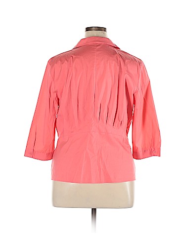 Lafayette 148 New York 3/4 Sleeve Button-Down Shirt (view 2)