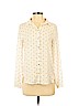 H&M 100% Polyester Ivory Long Sleeve Blouse Size 2 - photo 1