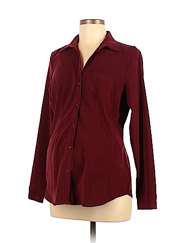 Motherhood Long Sleeve Button-Down Shirt (view 1)