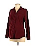 Motherhood Burgundy Long Sleeve Button-Down Shirt Size M - photo 1