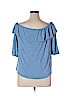 Forgotten Grace Blue 3/4 Sleeve Blouse Size 1X - photo 2