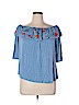 Forgotten Grace Blue 3/4 Sleeve Blouse Size 1X - photo 1