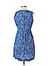 Ann Taylor LOFT 100% Rayon Blue Casual Dress Size M (petite) - photo 2