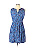 Ann Taylor LOFT 100% Rayon Blue Casual Dress Size M (petite) - photo 1