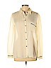 Gap 100% Polyester Ivory Long Sleeve Blouse Size L - photo 1
