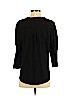 H&M 100% Polyester Black 3/4 Sleeve Henley Size M - photo 2