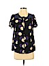 Marc by Marc Jacobs 100% Silk Black Short Sleeve Silk Top Size 2 - photo 1