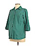 Duo Maternity Blue Long Sleeve Button-Down Shirt Size M - photo 1