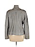 Tribal Jeans 100% Polyurethane Gray Faux Leather Jacket Size L - photo 2