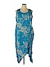 Tiki Palm Blue Casual Dress Size XXL - photo 1