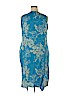 Tiki Palm Blue Casual Dress Size XXL - photo 2
