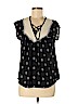 Rewind 100% Polyester Black Short Sleeve Blouse Size M - photo 1