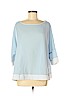 Gretchen Scott Designs 100% Polyester Blue 3/4 Sleeve Blouse Size Med - Lg - photo 1