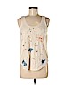 Lucky Brand 100% Cotton Ivory Sleeveless Top Size M - photo 1