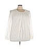 Timeson White Long Sleeve Blouse Size 3X - photo 1