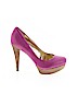 Guess 100% Leather Purple Heels Size 7 1/2 - photo 1
