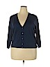 Lands' End 100% Baumwolle Blue Cardigan Size 2X - photo 1