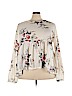 Unbranded 100% Polyester Ivory Long Sleeve Blouse Size 5X - photo 1