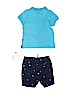 Nautica 100% Cotton Print Blue Short Sleeve Polo Size 3-6 mo - photo 2