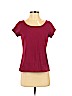 Eileen Fisher Burgundy Short Sleeve Top Size S - photo 1