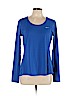 Nike 100% Polyester Blue Active T-Shirt Size L - photo 1